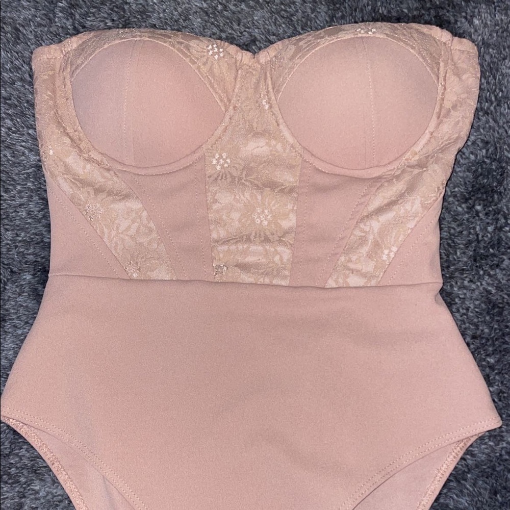Corset lace body suit